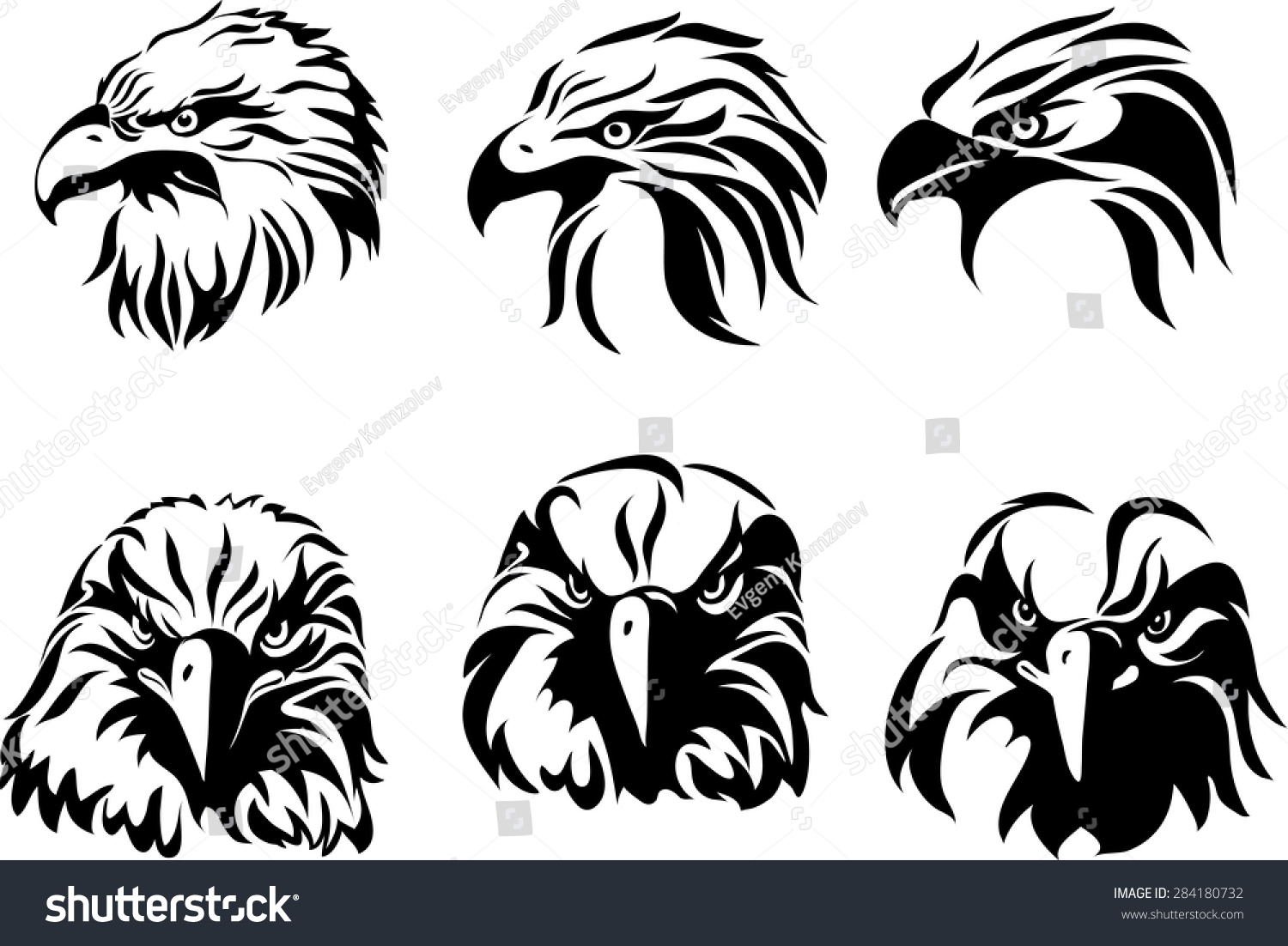 Стилизованная голова орла