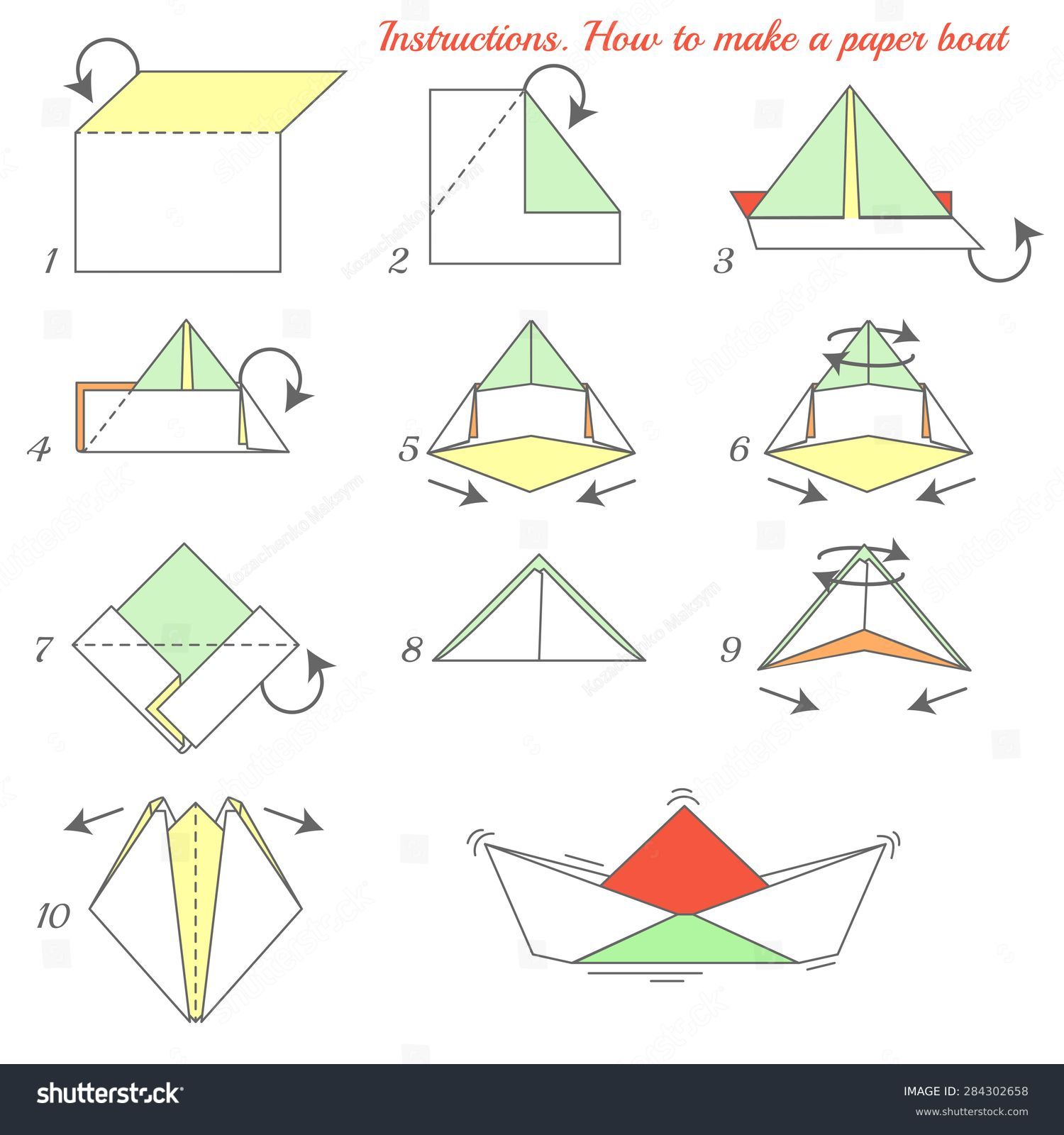 How to make a paper Boat