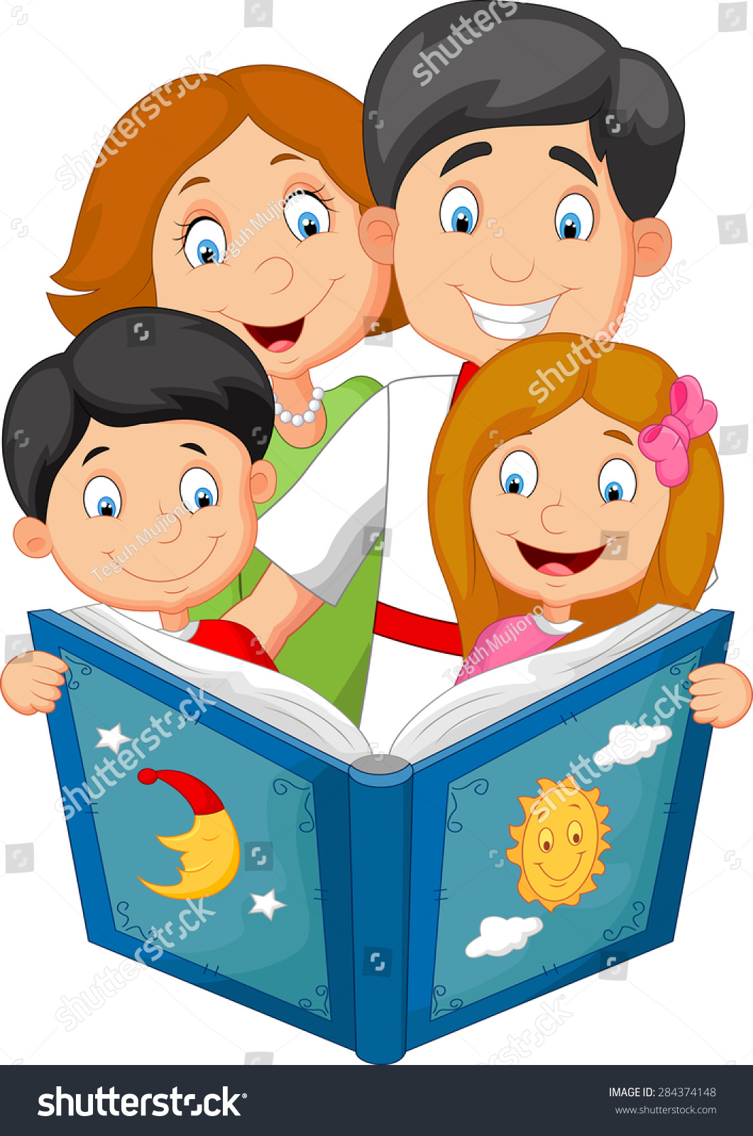 Семейное чтение иллюстрации