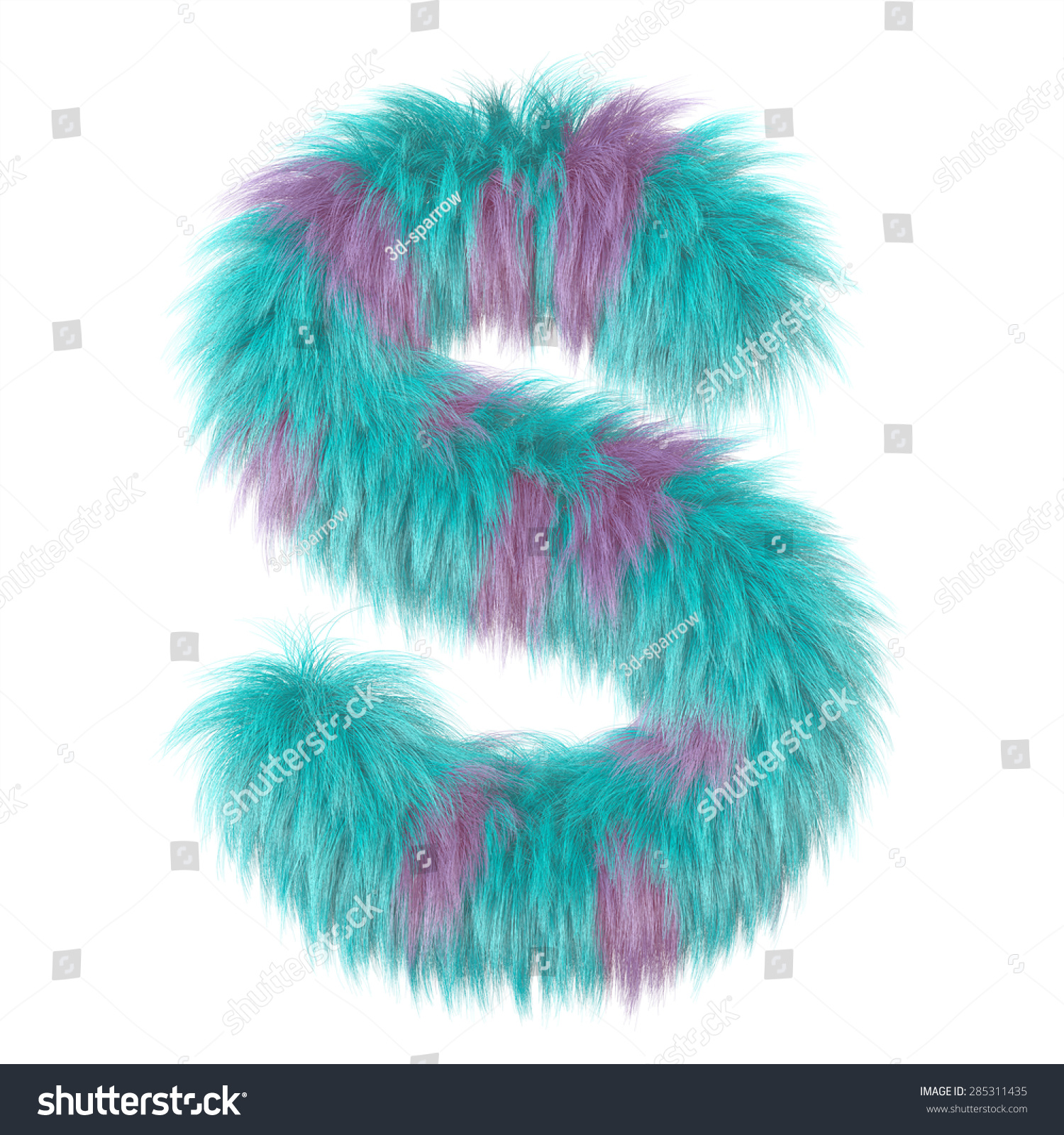 3d Decorative Cartoon Fun Animal Fur Stock Illustration 285311435 