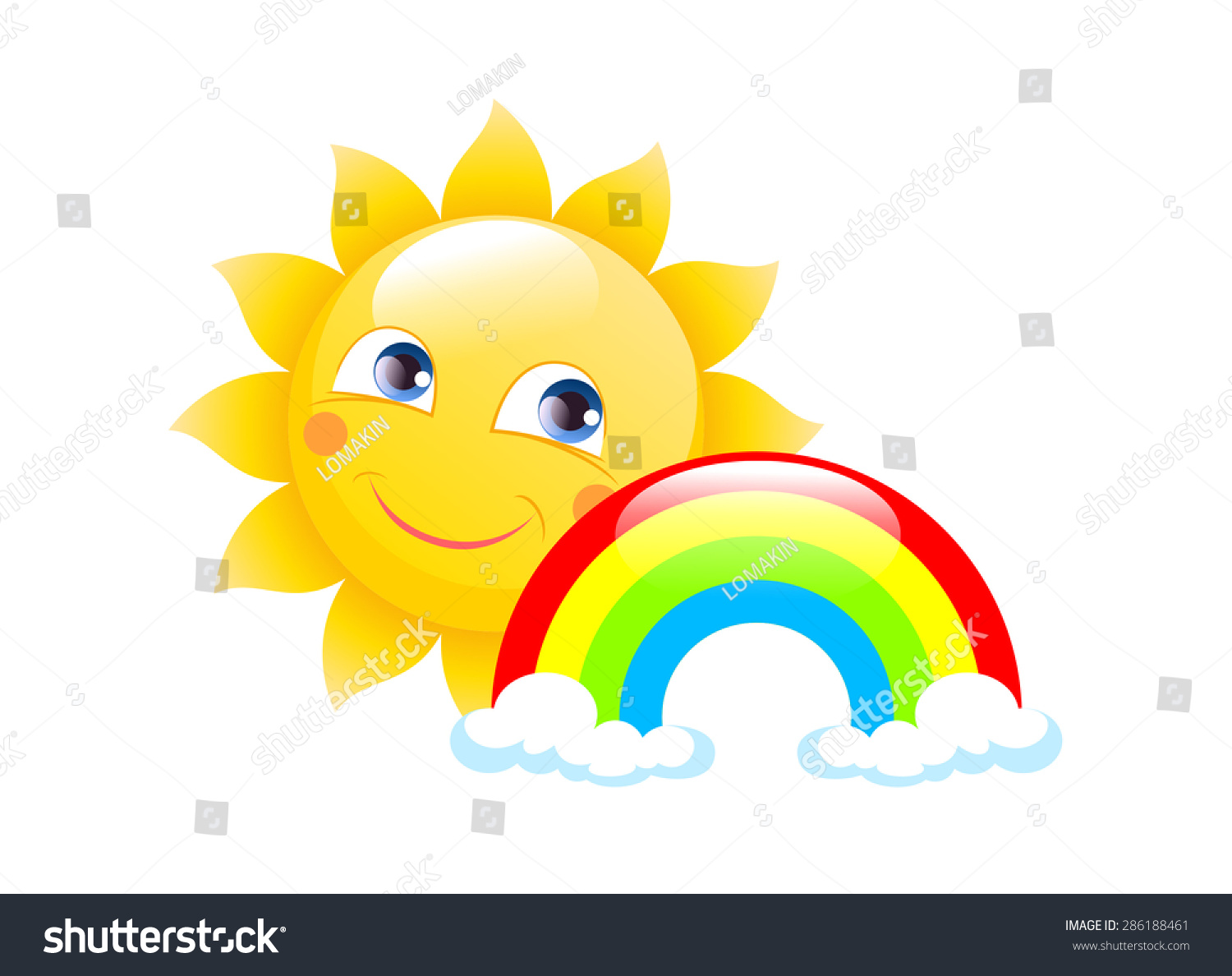 Солнышко с радугой