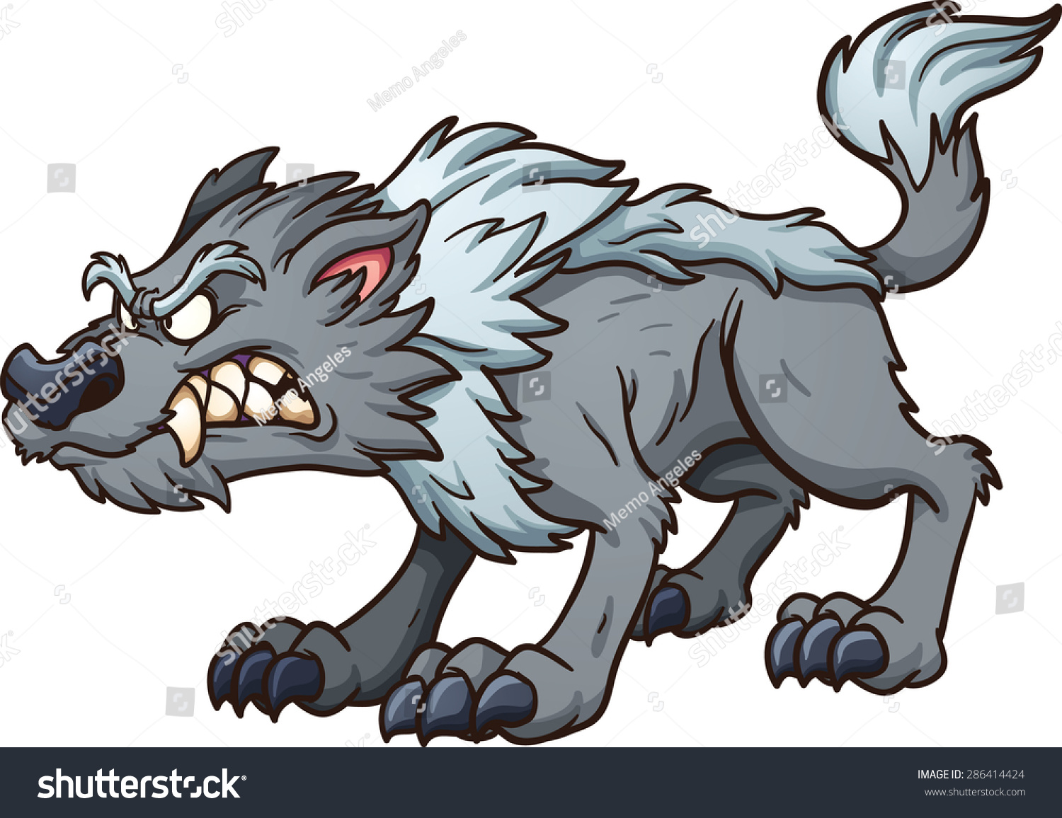 Злой волк для детей