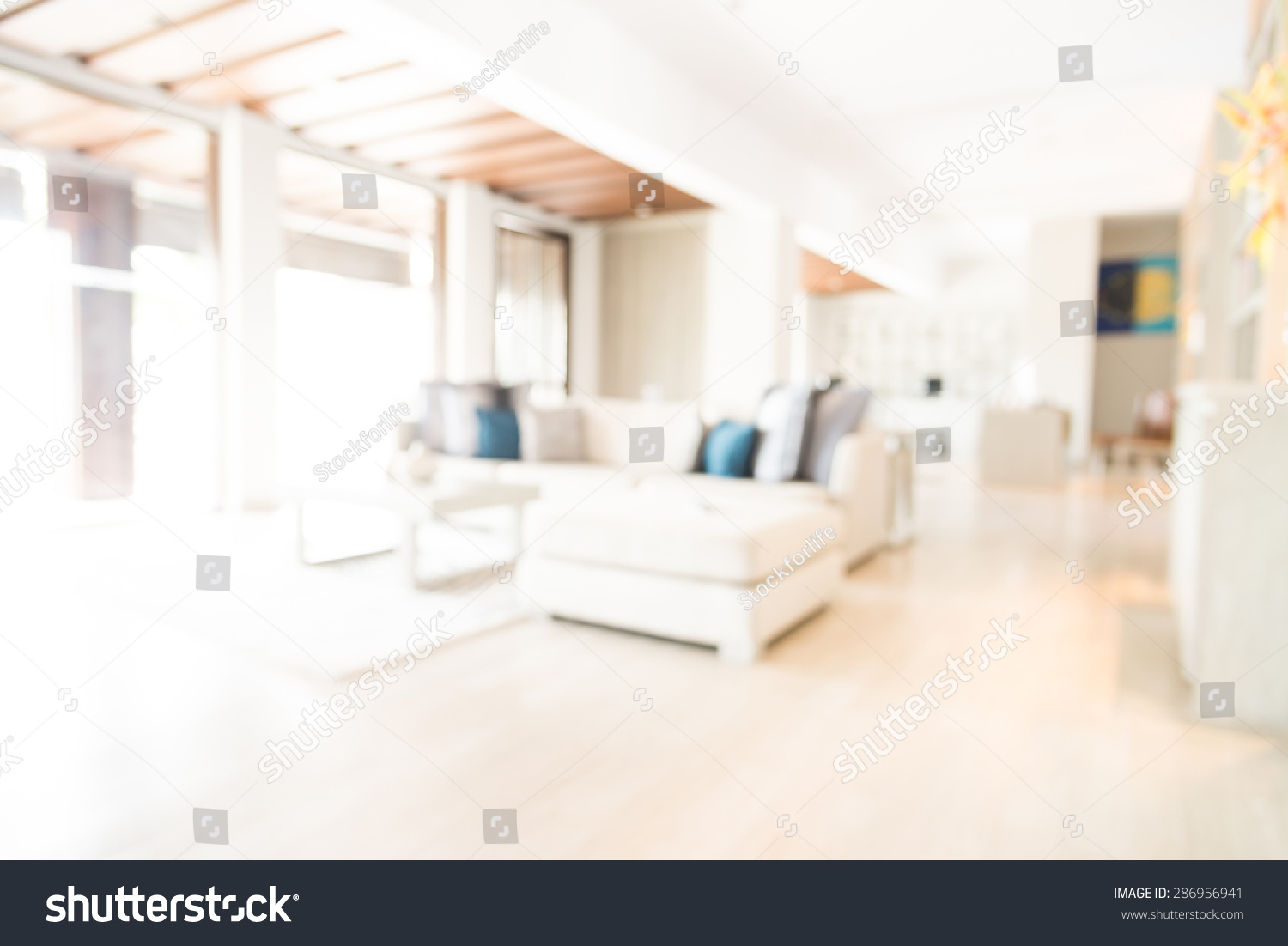 Abstract Blur Interior Background Stock Photo 286956941 