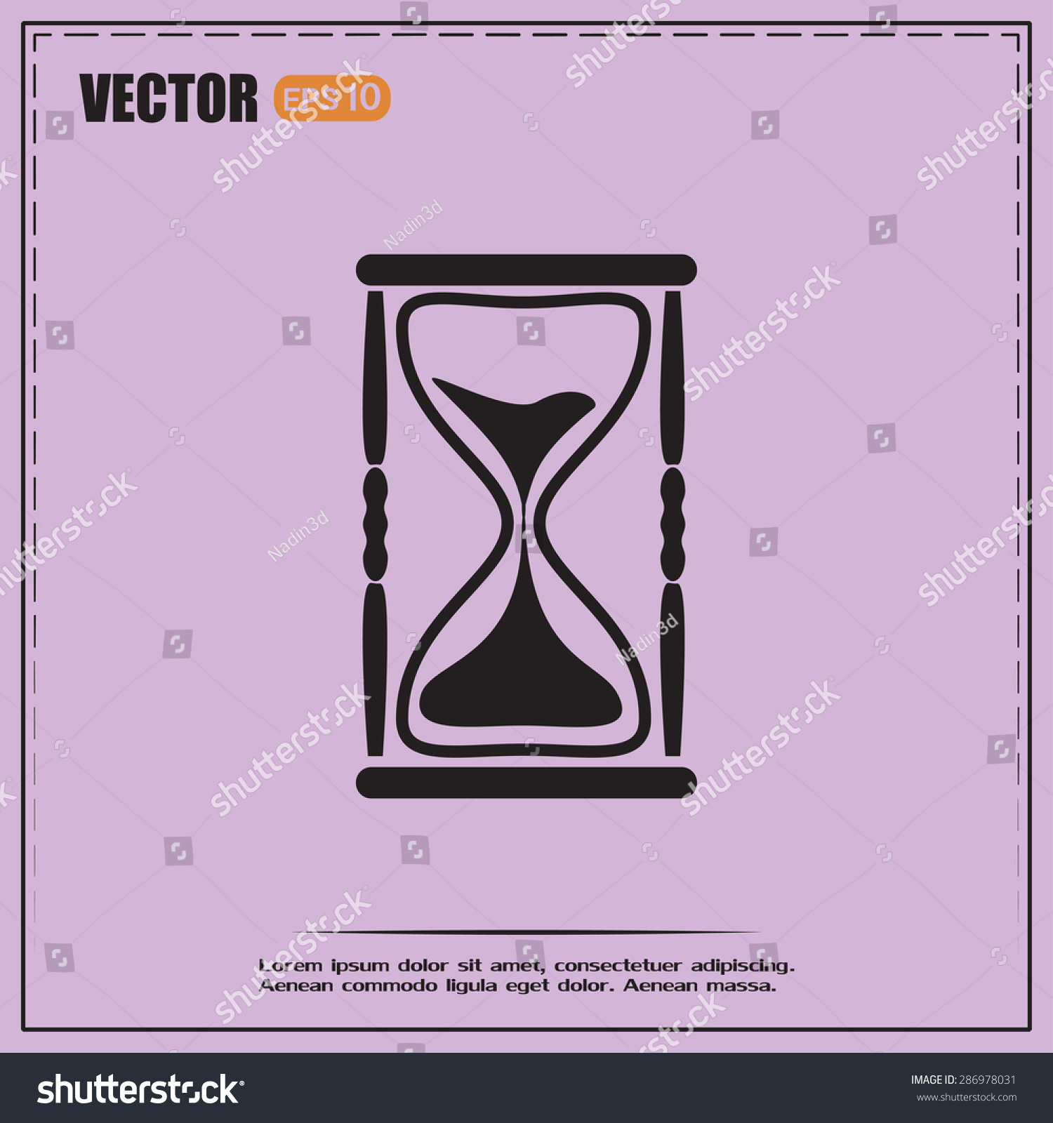 Vector Illustration Hourglass Stock Vector Royalty Free 286978031 Shutterstock