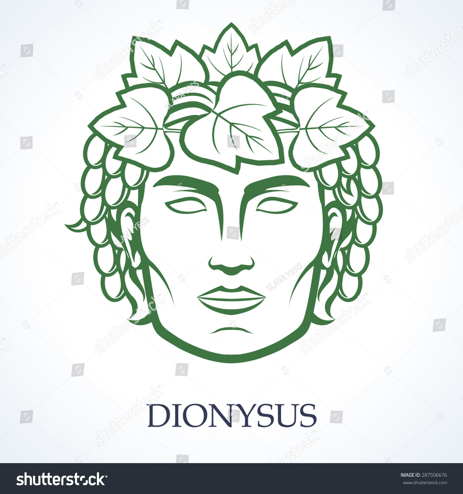 Dionysus Stok Vektör (Telifsiz) 287506676 Shutterstock.