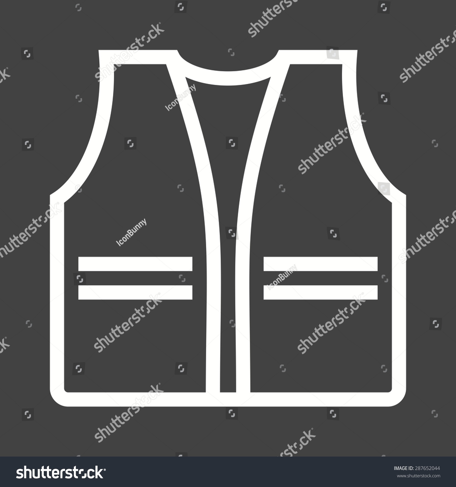 Jacket Vest Safety Icon Vector Image Stock Vector (Royalty Free ...