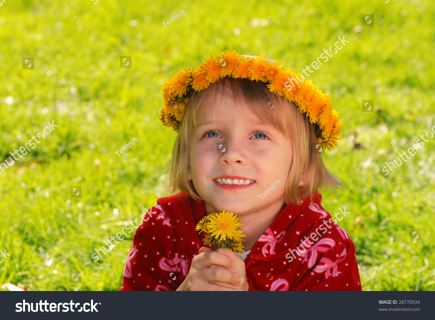 Cute Little Girl Making Wish Stock Photo 28770934 | Shutterstock