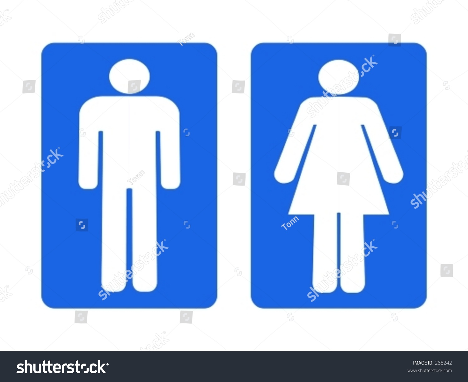 Toilet Signs Stock Vector (Royalty Free) 288242 | Shutterstock