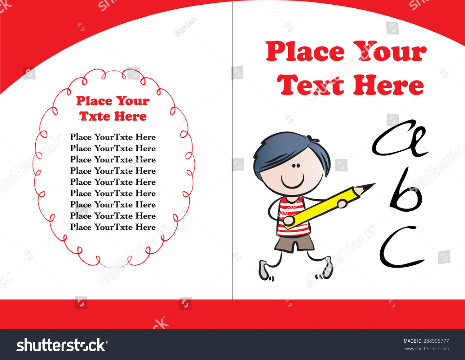 Kids Book Cover Design Stock Vector Royalty Free 288995777 Shutterstock