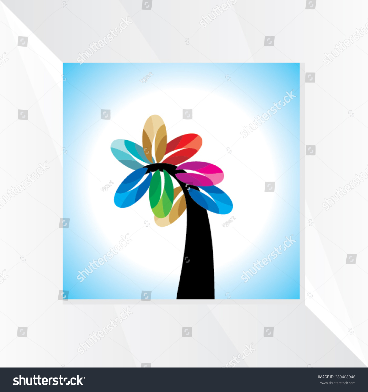 Abstract Tree Vector Illustration Stock Vector Royalty Free 289408946   Stock Vector Abstract Tree Vector Illustration 289408946 