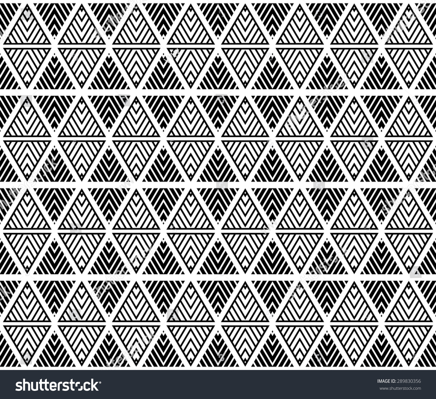 Black White Color Rhythm Lattice Triangle Stock Vector (Royalty Free ...