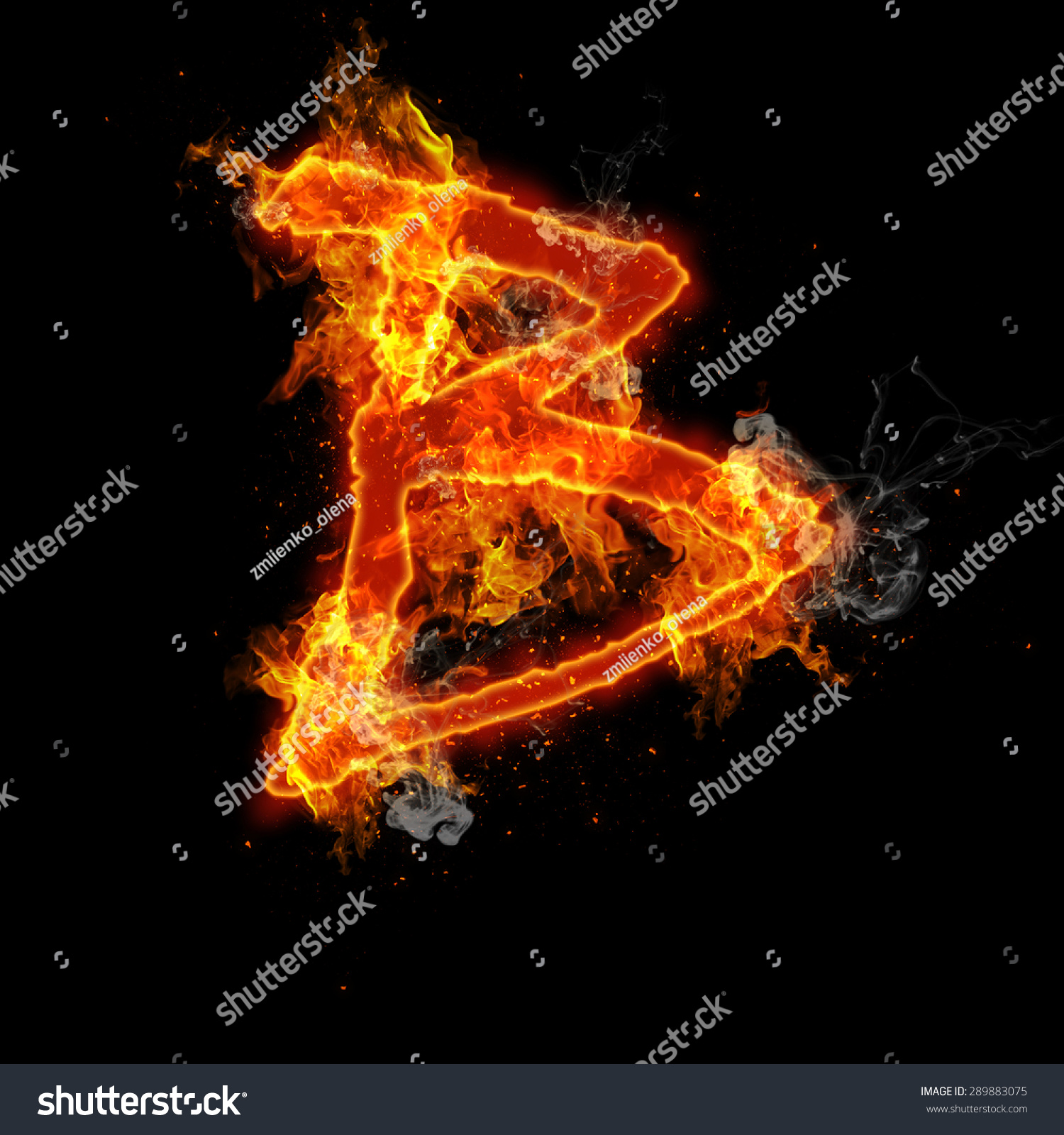 Fire Letter B Isolated On Black Stock Illustration 289883075 | Shutterstock