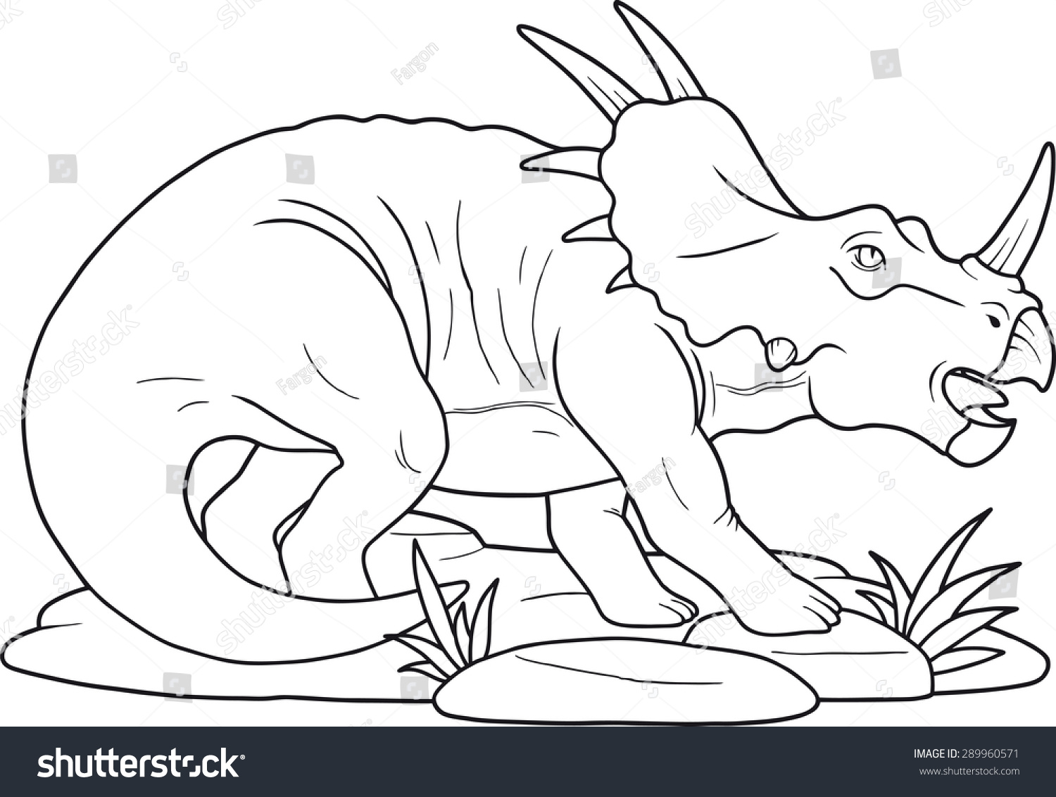 Стиракозавр раскраска для детей