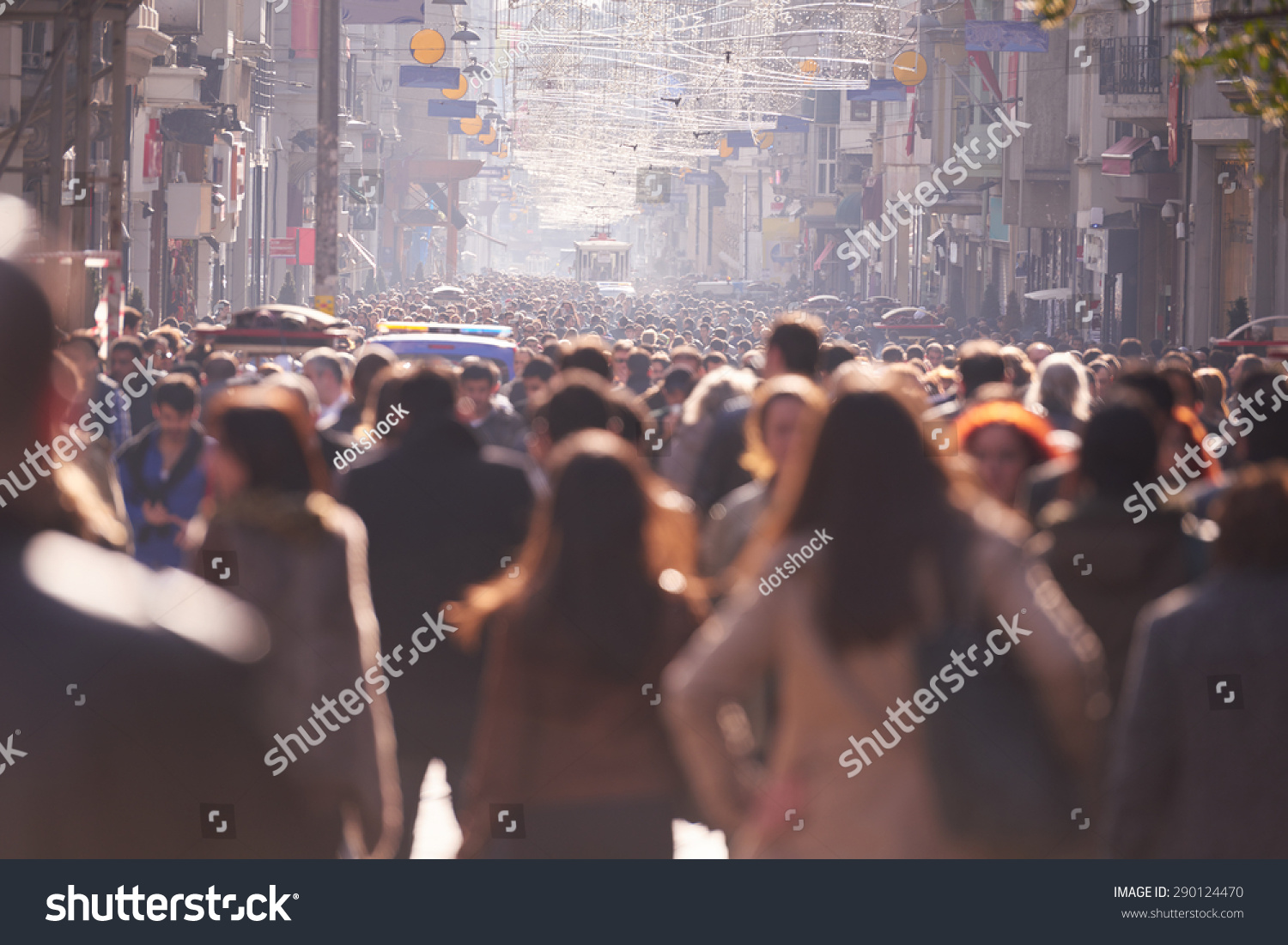 People Crowd Walking On Busy Street Stock Photo 290124470 | Shutterstock