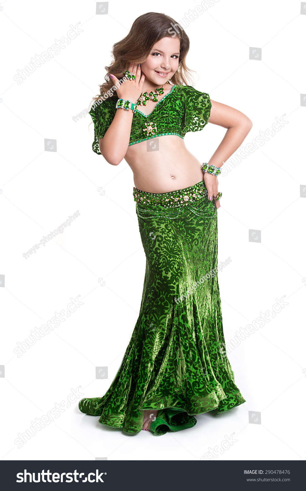 Little Arabic Bellydancer Beautiful Arabian Little Stock Photo ...