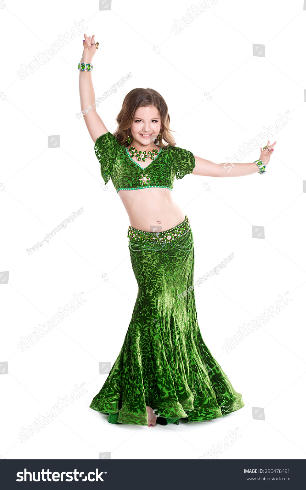 Little Arabic Bellydancer Beautiful Arabian Little Stock Photo ...