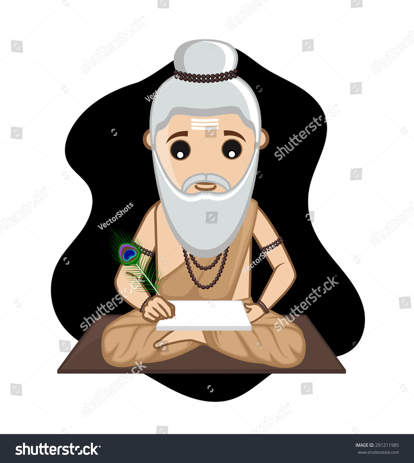 Maharishi Valmiki Vector Stock Vector (Royalty Free) 291211985 ...