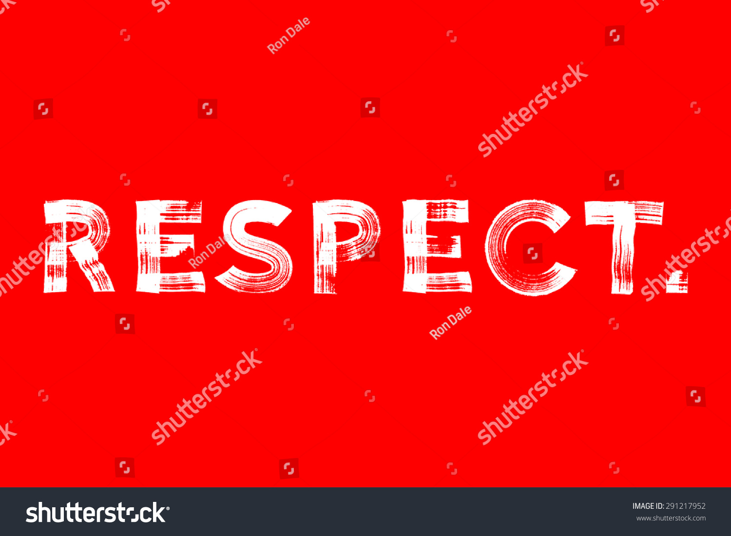 Respect Paint Brushed Vector Poster Stock Vector (Royalty Free ...