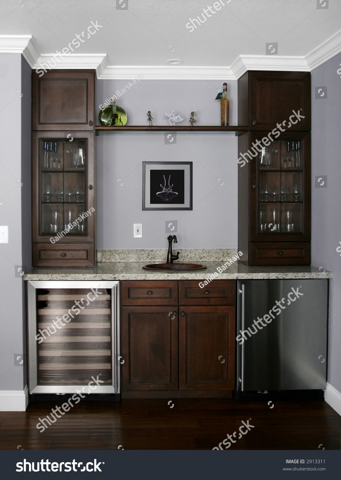 Details Wet Bar Modern House Picture Stock Photo 2913311 Shutterstock   Stock Photo Details Of A Wet Bar In Modern House The Picture On The Wall Is My Own Image 2913311 