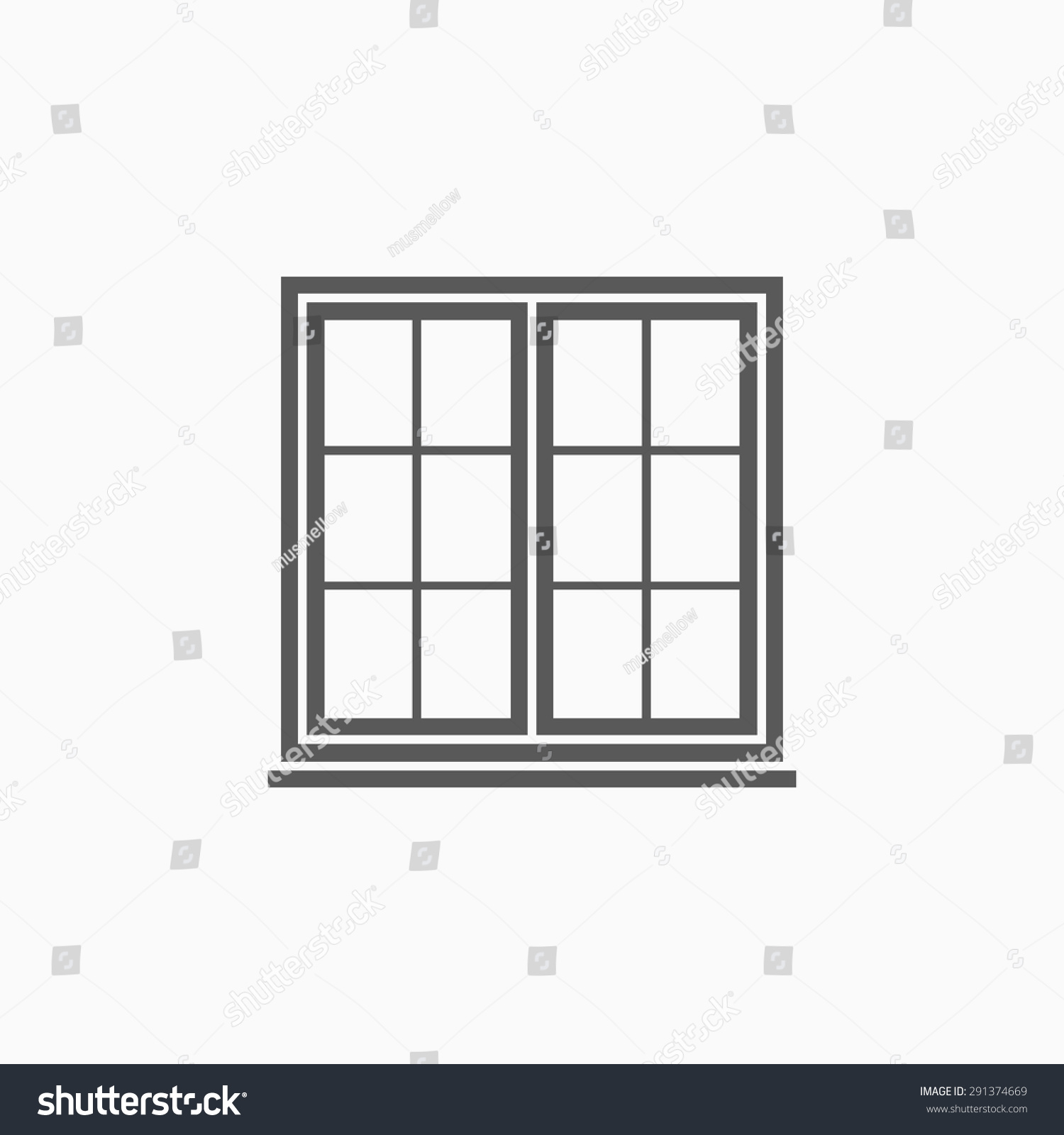 Window Icon Stock Vector (Royalty Free) 291374669 | Shutterstock