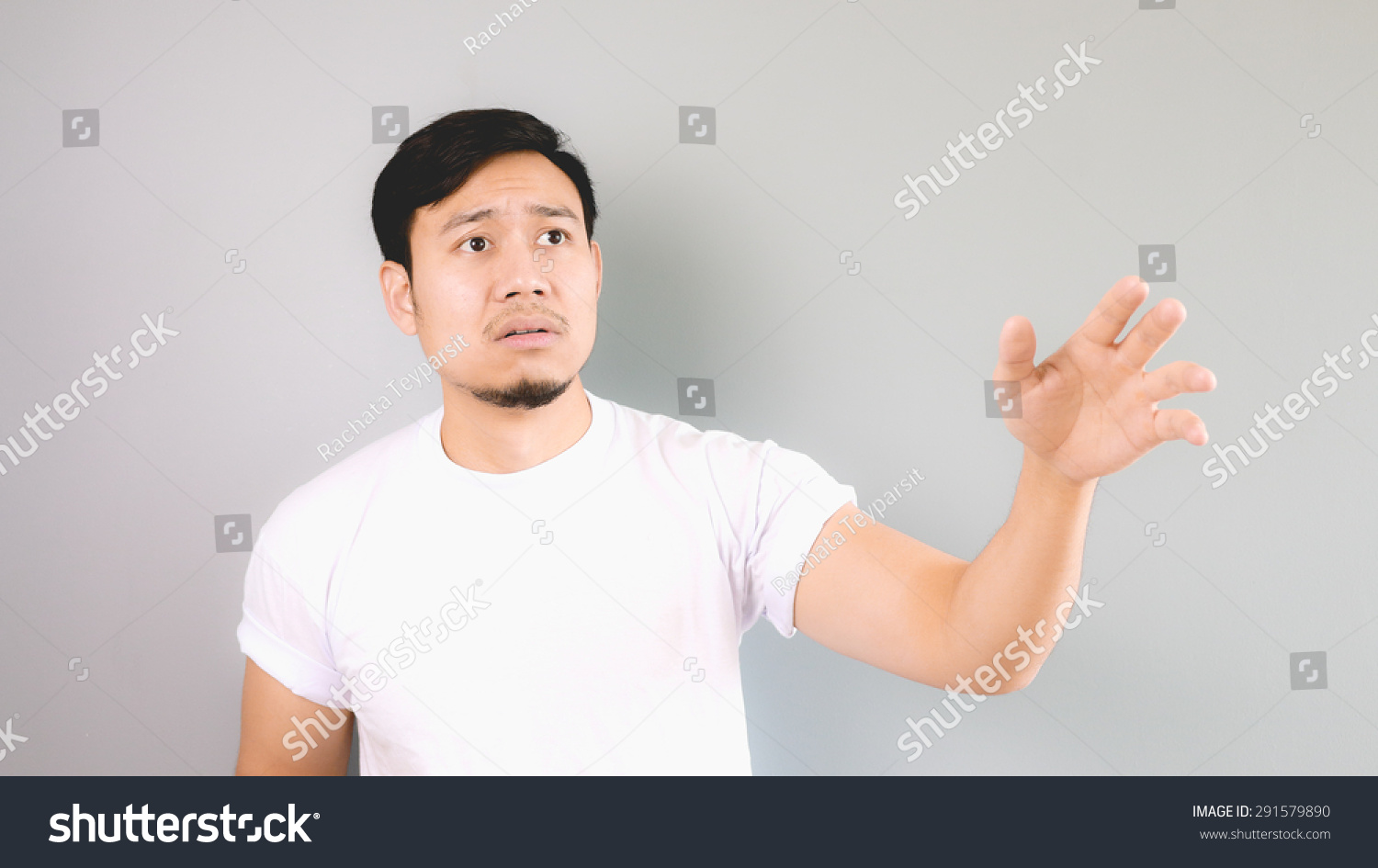 Sad Man Reaching Hand Not Left Stock Photo 291579890 | Shutterstock