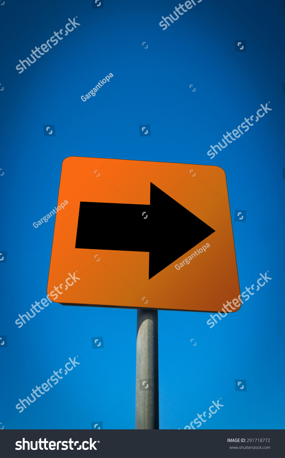 Black Arrow Red Sign Pointing Right Stock Photo 291718772 | Shutterstock