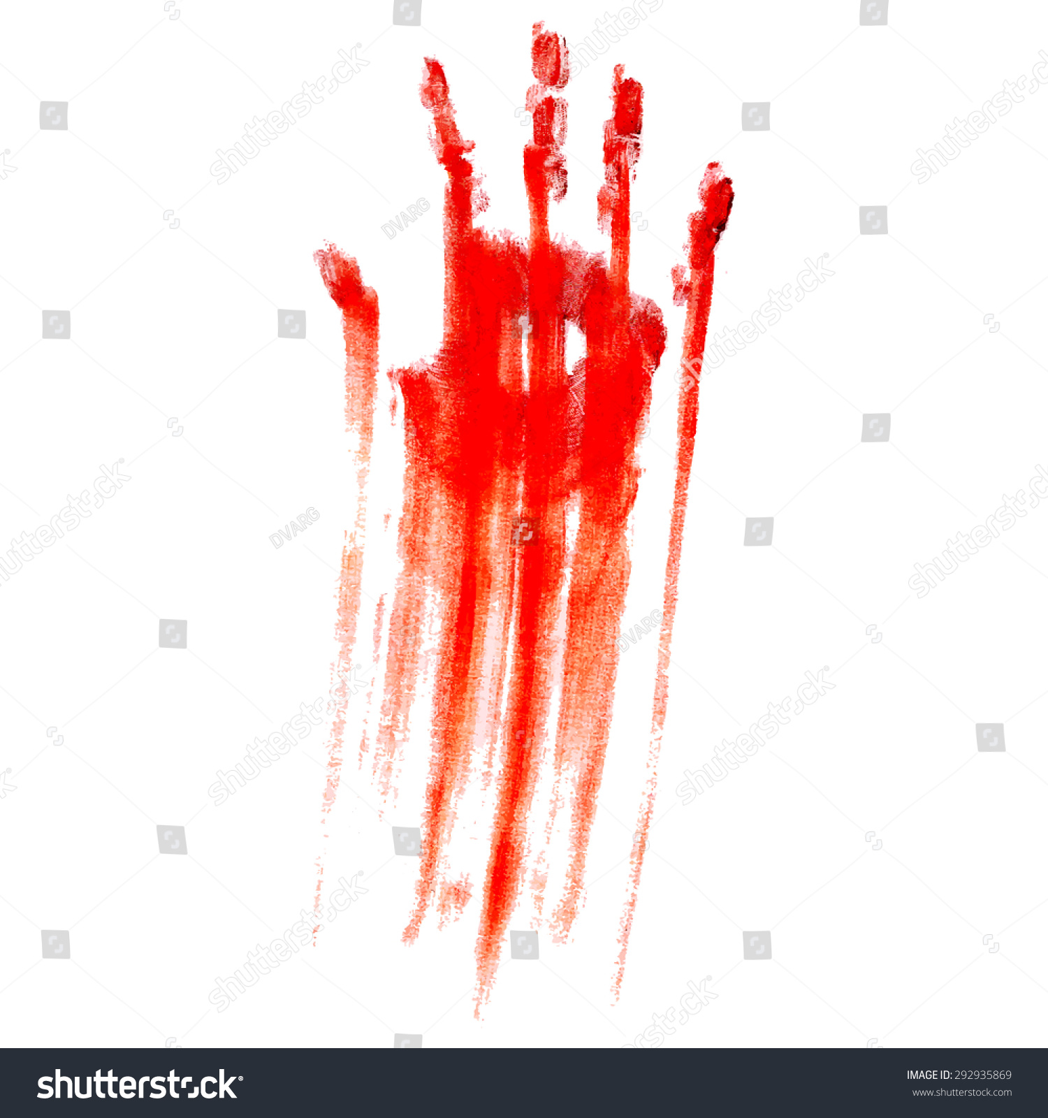Кровавый отпечаток ладони