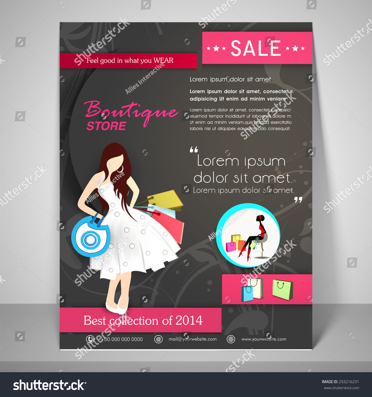 Creative Boutique Store Template Banner Flyer Stock Vector (Royalty ...