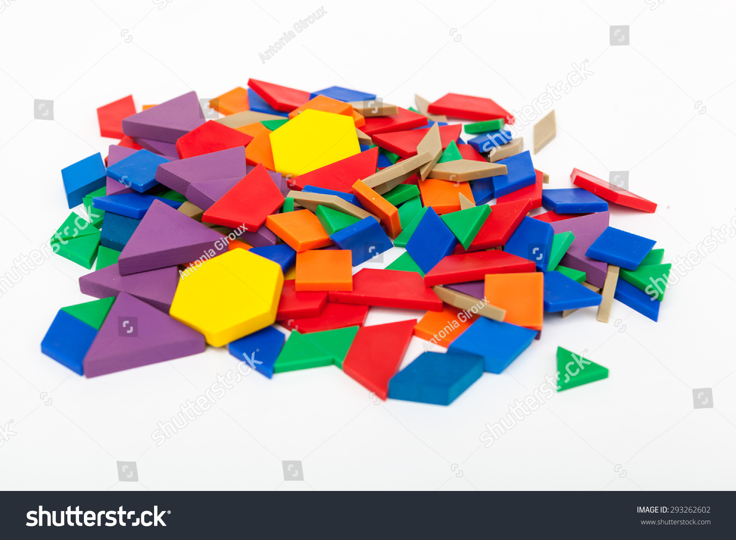 Large Number Colourful Deci Blocks On Stock Photo 293262602 | Shutterstock