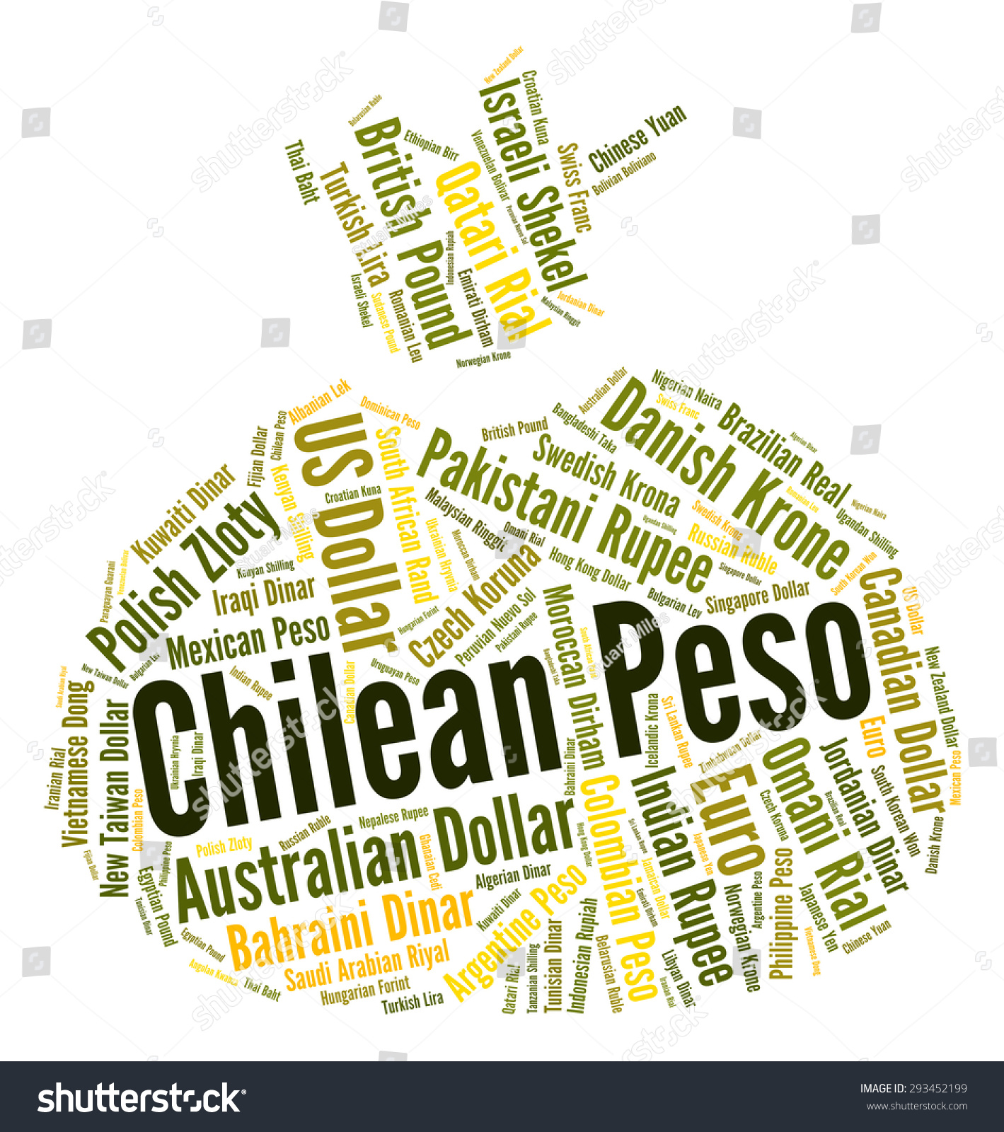 Chilean Peso Indicating Currency Exchange Pesos Stock Illustration 293452199 Shutterstock