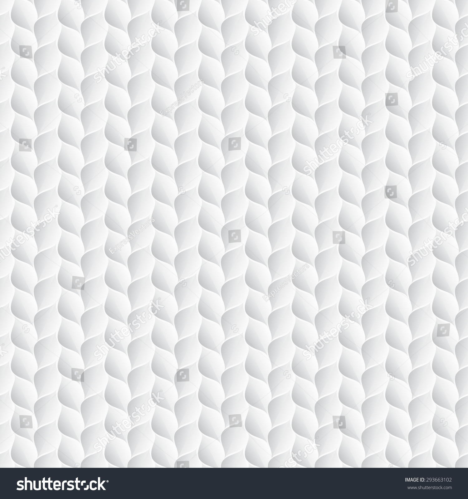 White Decorative Texture Seamless Vector Background Stock Vector