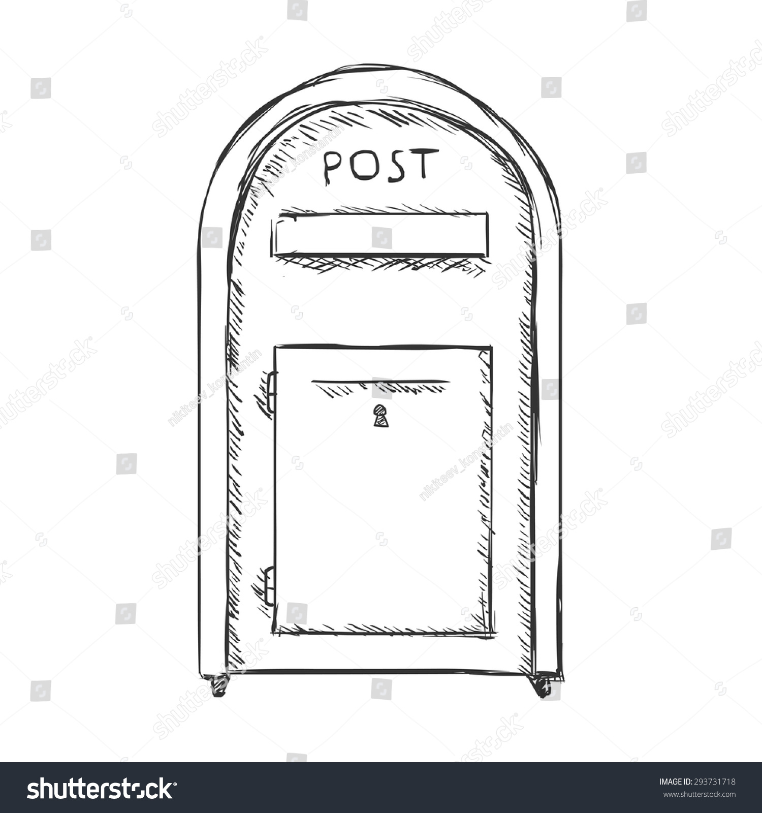 Эскиз почтового ящика