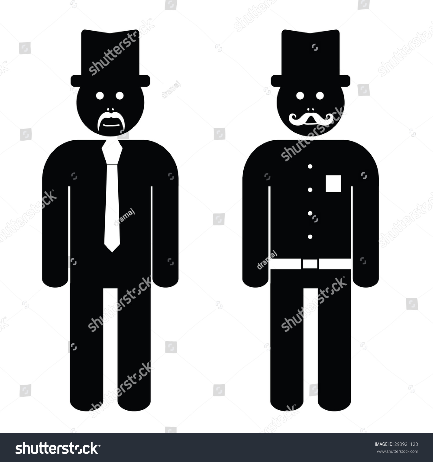 Man Cartoon Black White Art Vector Stock Vector (Royalty Free ...