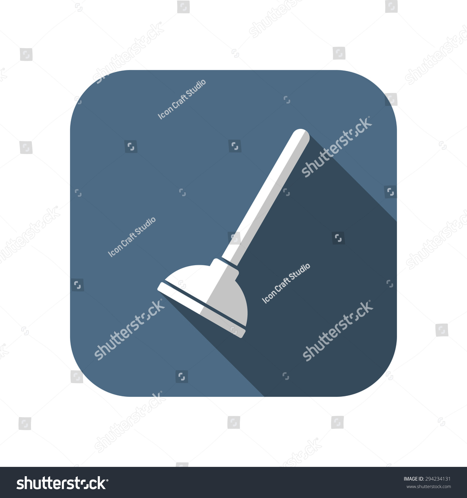 Toilet Plunger Icon Stock Vector Royalty Free Shutterstock