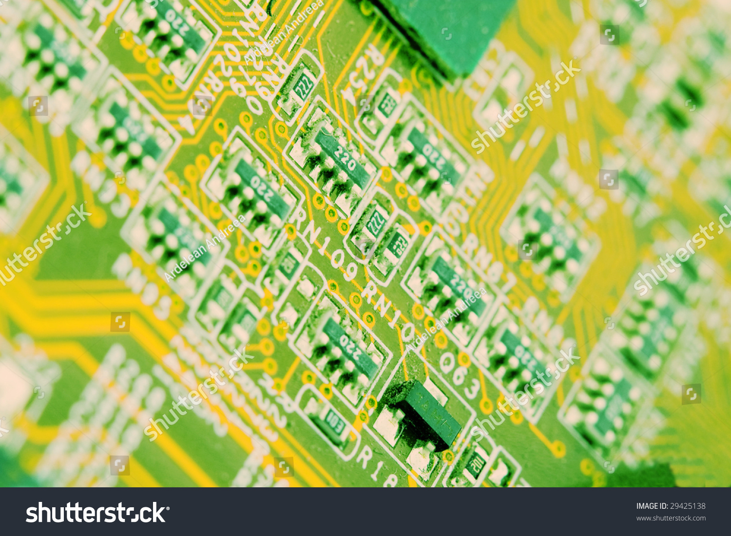 Closeup Computer Component Motherboard Stock Photo 29425138 Shutterstock