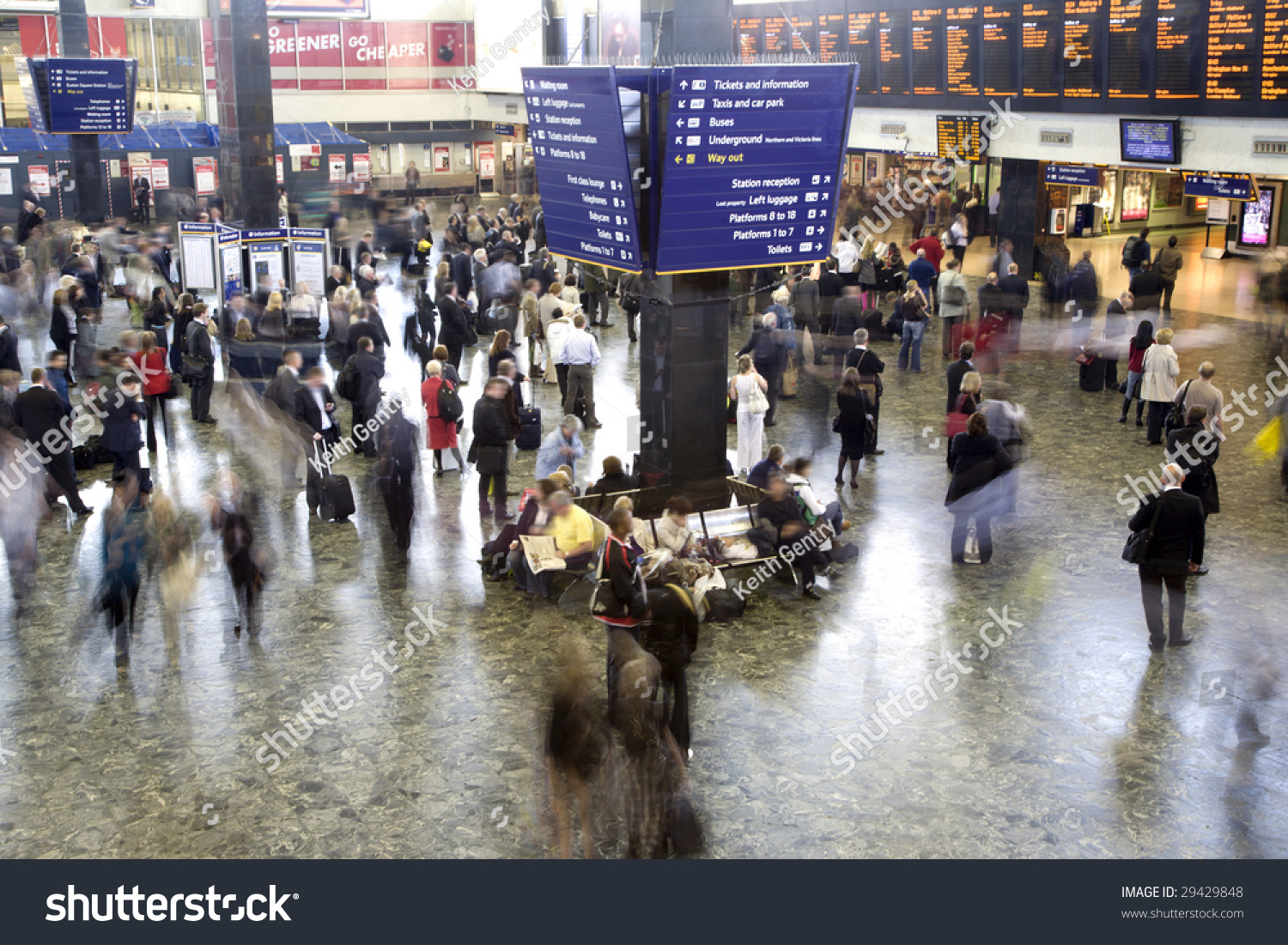 Euston Station Rush Hour London Uk Stock Photo 29429848 | Shutterstock