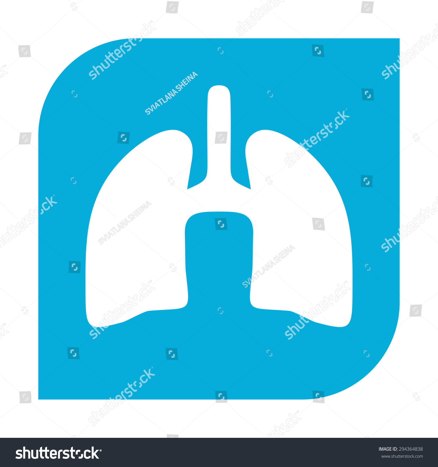 Human Organs Lungs Icon Stock Vector (Royalty Free) 294364838 ...