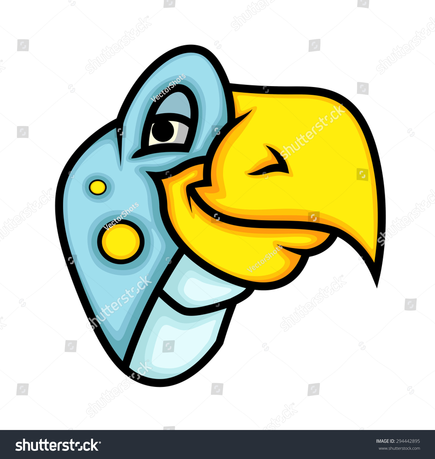 Happy Dinosaur Face Stock Vector (Royalty Free) 294442895 | Shutterstock