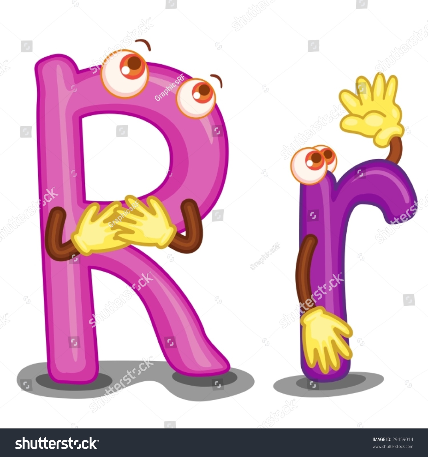 Letter R Upper Lower Case Stock Vector (Royalty Free) 29459014