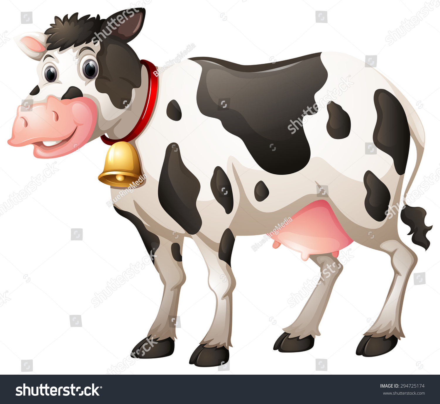 Close Cow Collar Bell Stock Vector (Royalty Free) 294725174 | Shutterstock