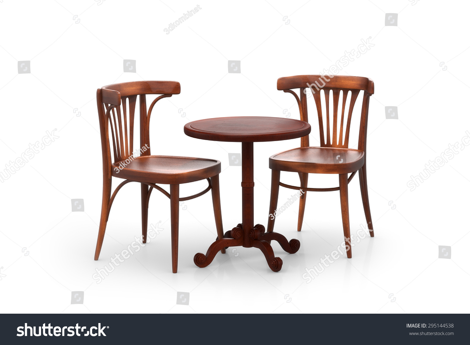 Two Bistro Chairs Table Stock Illustration 295144538 Shutterstock   Stock Photo Two Bistro Chairs With Table 295144538 