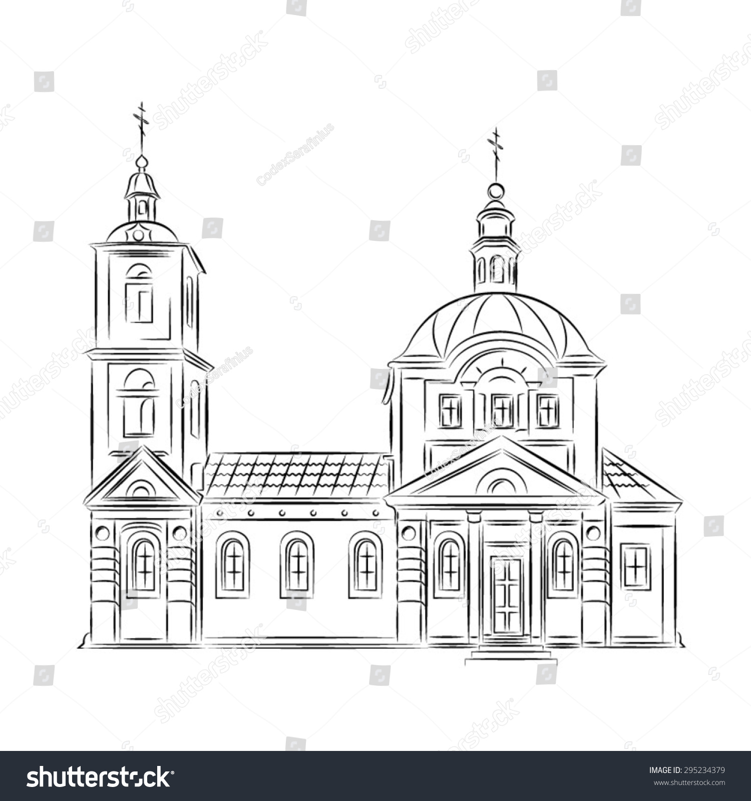 Рисунки для срисовки храмы и церкви