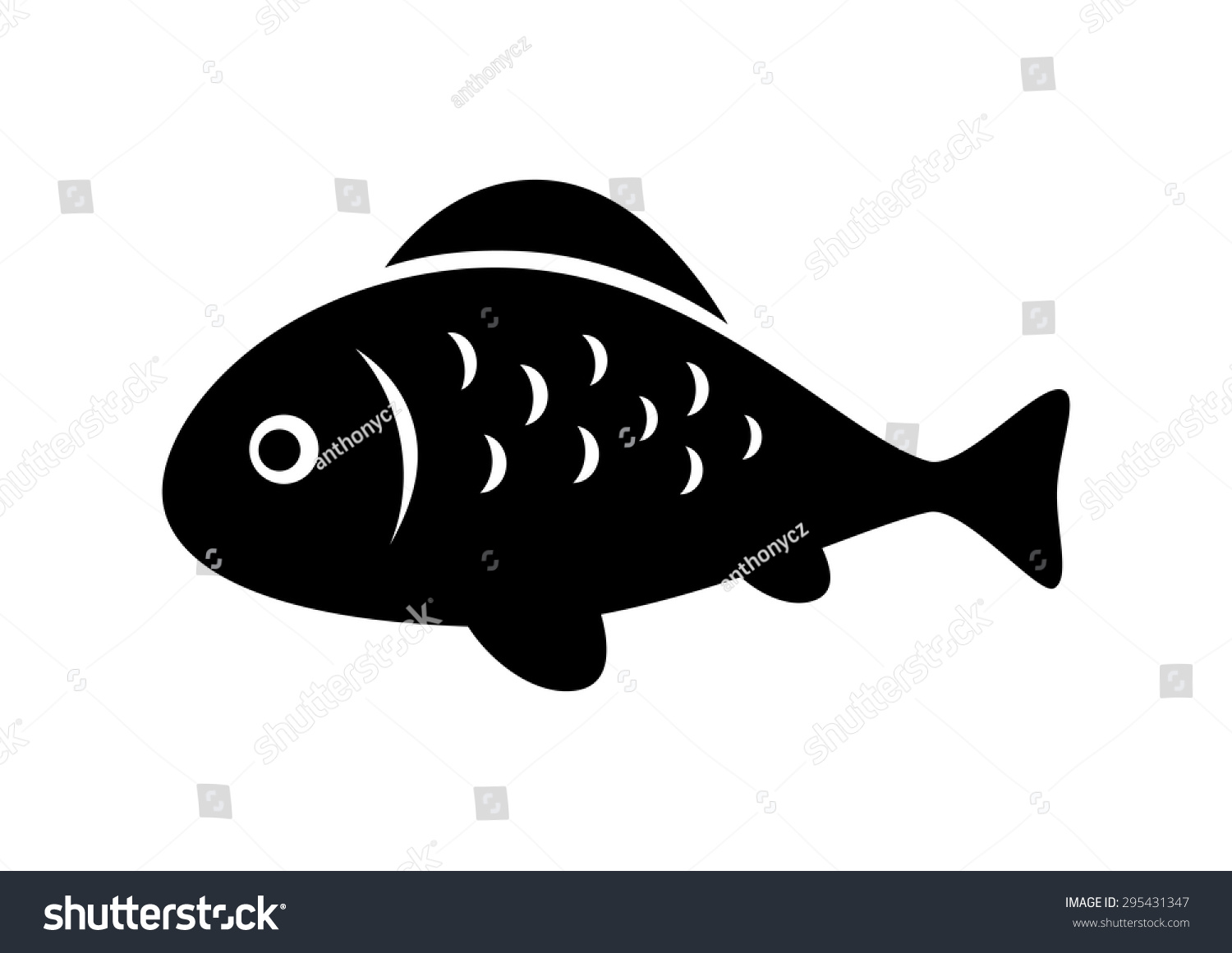 fish icon black