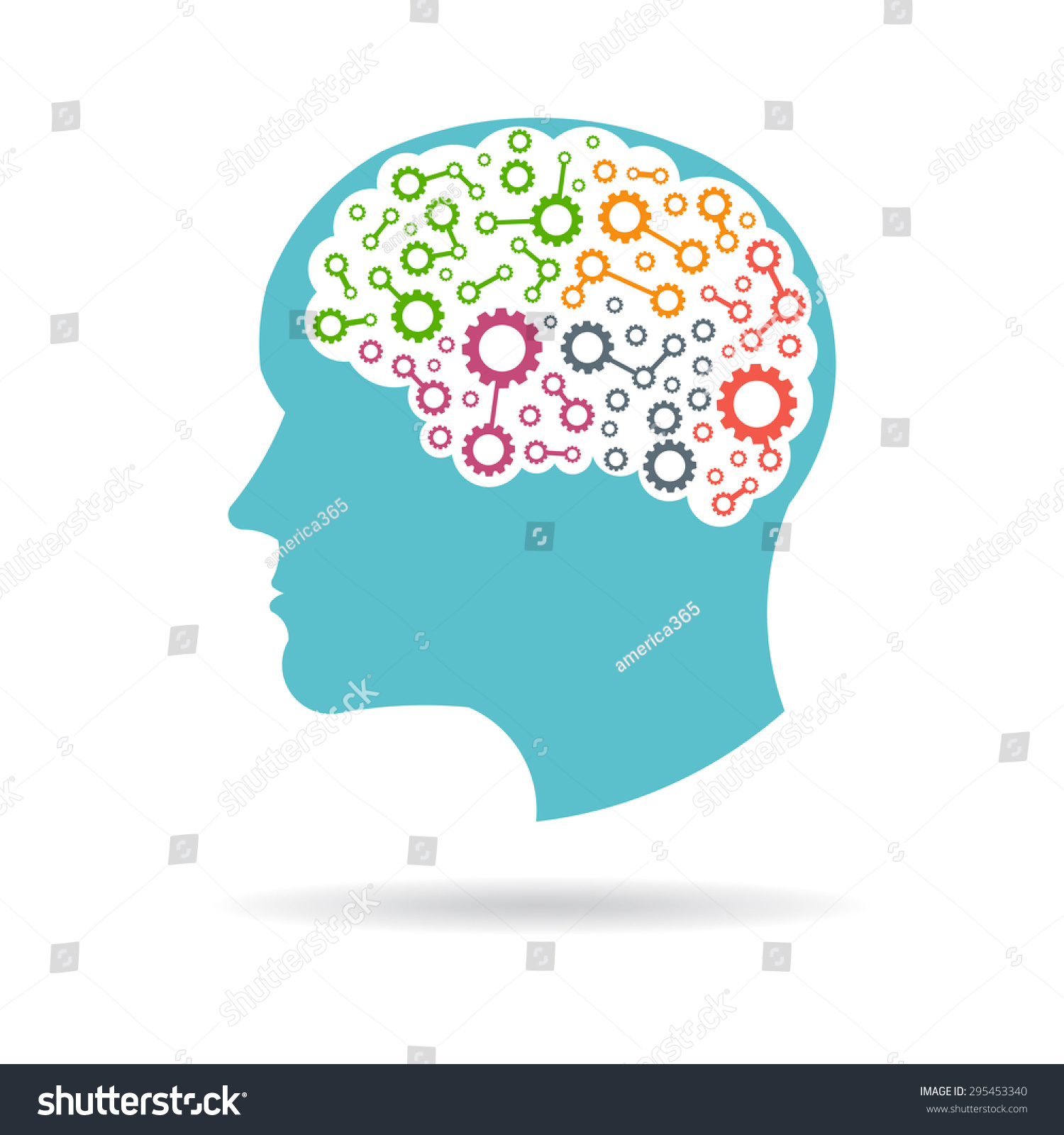 Brain Logo Networking Parts Stock Illustration 295453340 