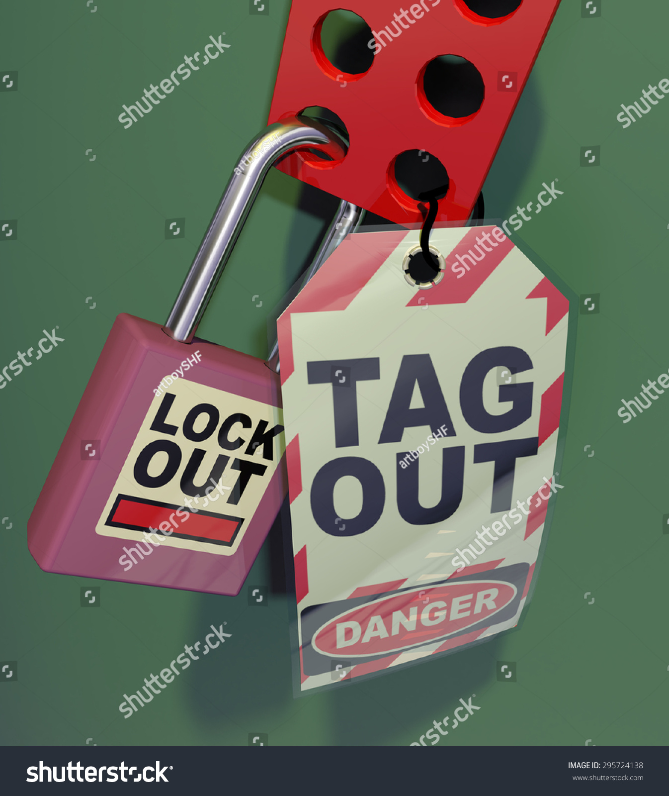 Lockout Tagout Safety Measures Used Secure Stock Illustration 295724138 ...