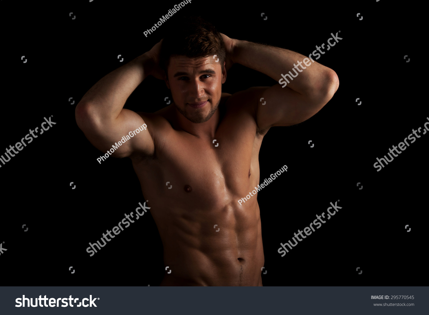 Sexy Shirtless Muscular Macho Man Stock Photo Shutterstock