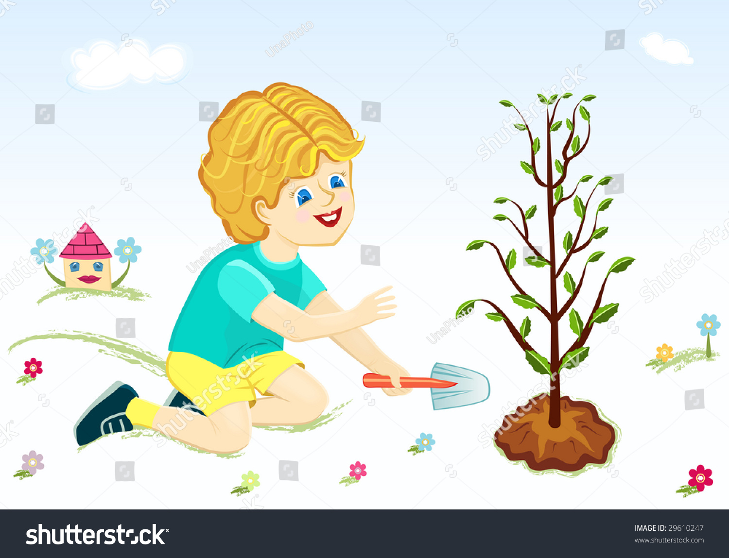 Посадка растений для детей
