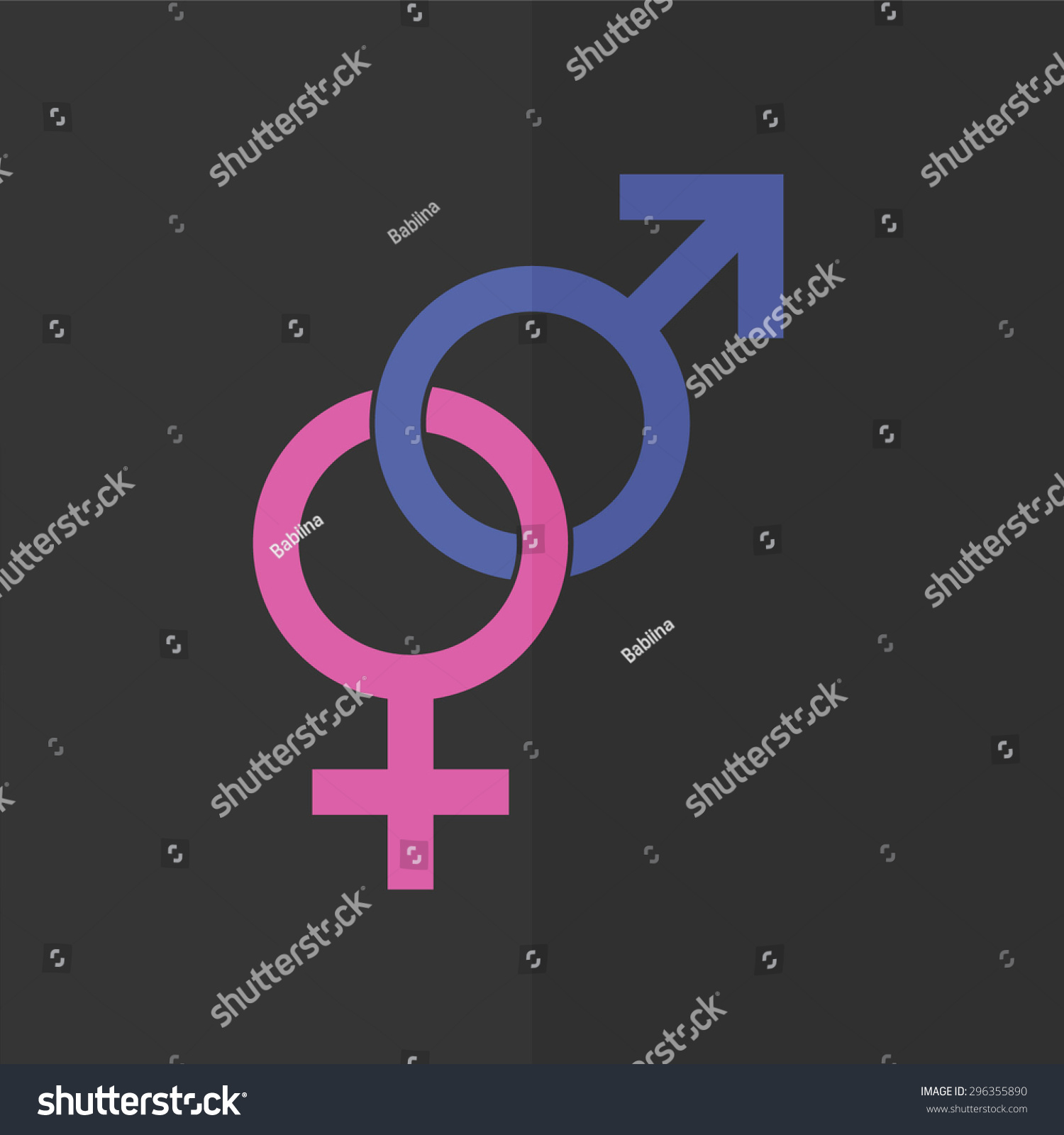 Male Female Sex Symbol Vector Icon Stock Vector Royalty Free