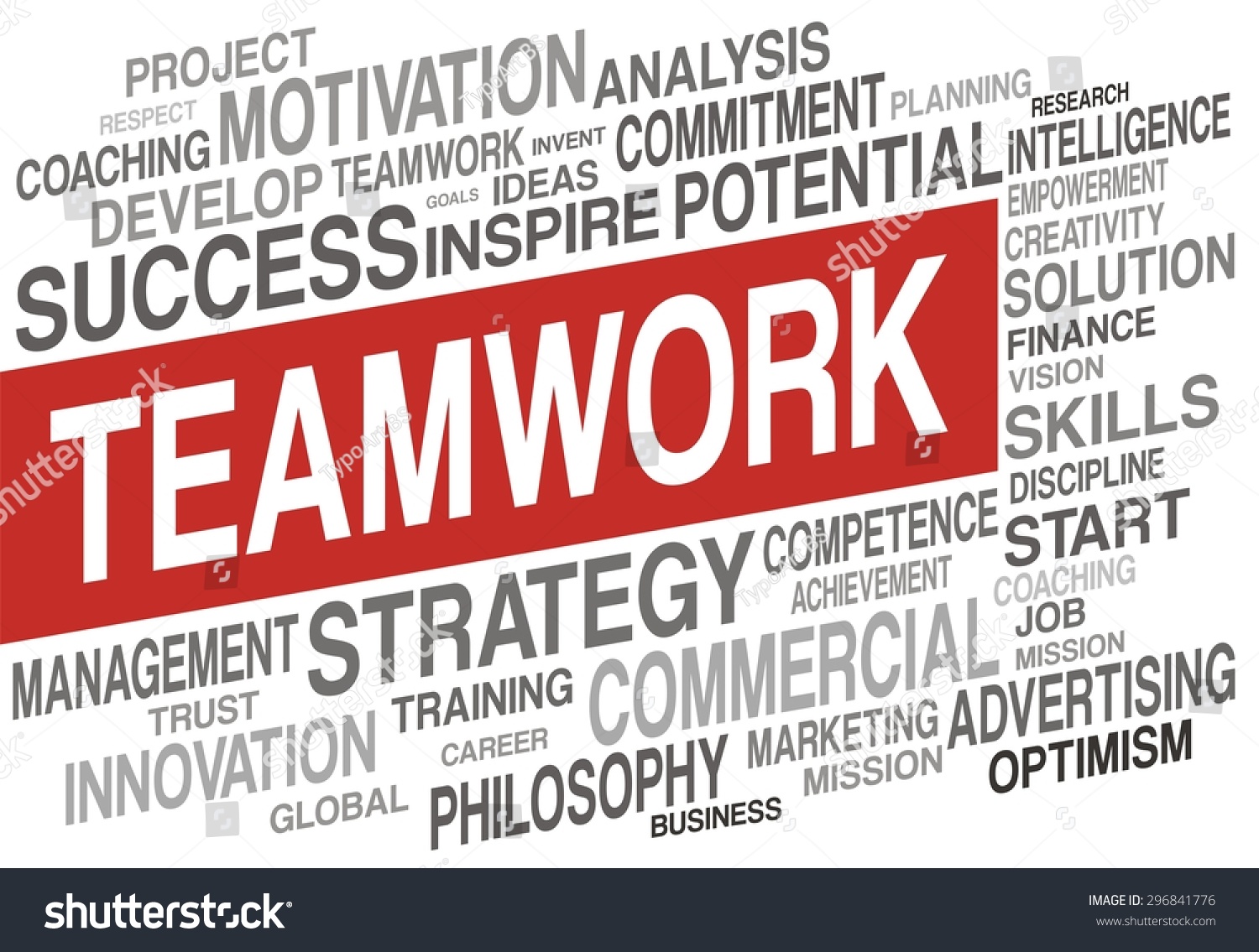 Teamwork Word Cloud Concept Stock Illustration 296841776 | Shutterstock