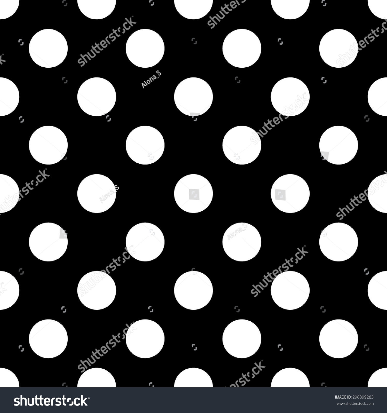 Seamless Background Big Polka Dot Pattern Stock Vector (Royalty Free ...